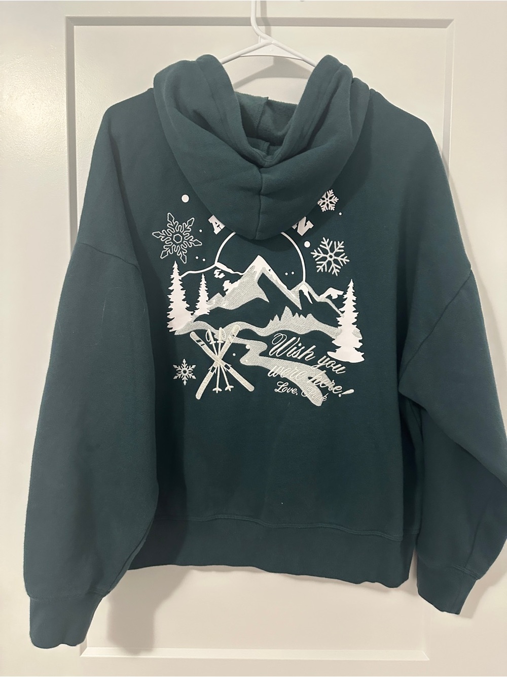 Victorias Secret PINK Aspen Green zip Up Sweater Size Large Women’s
